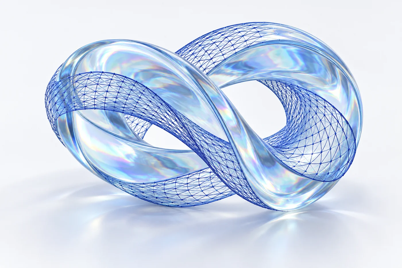 Original glass and wireframe material study